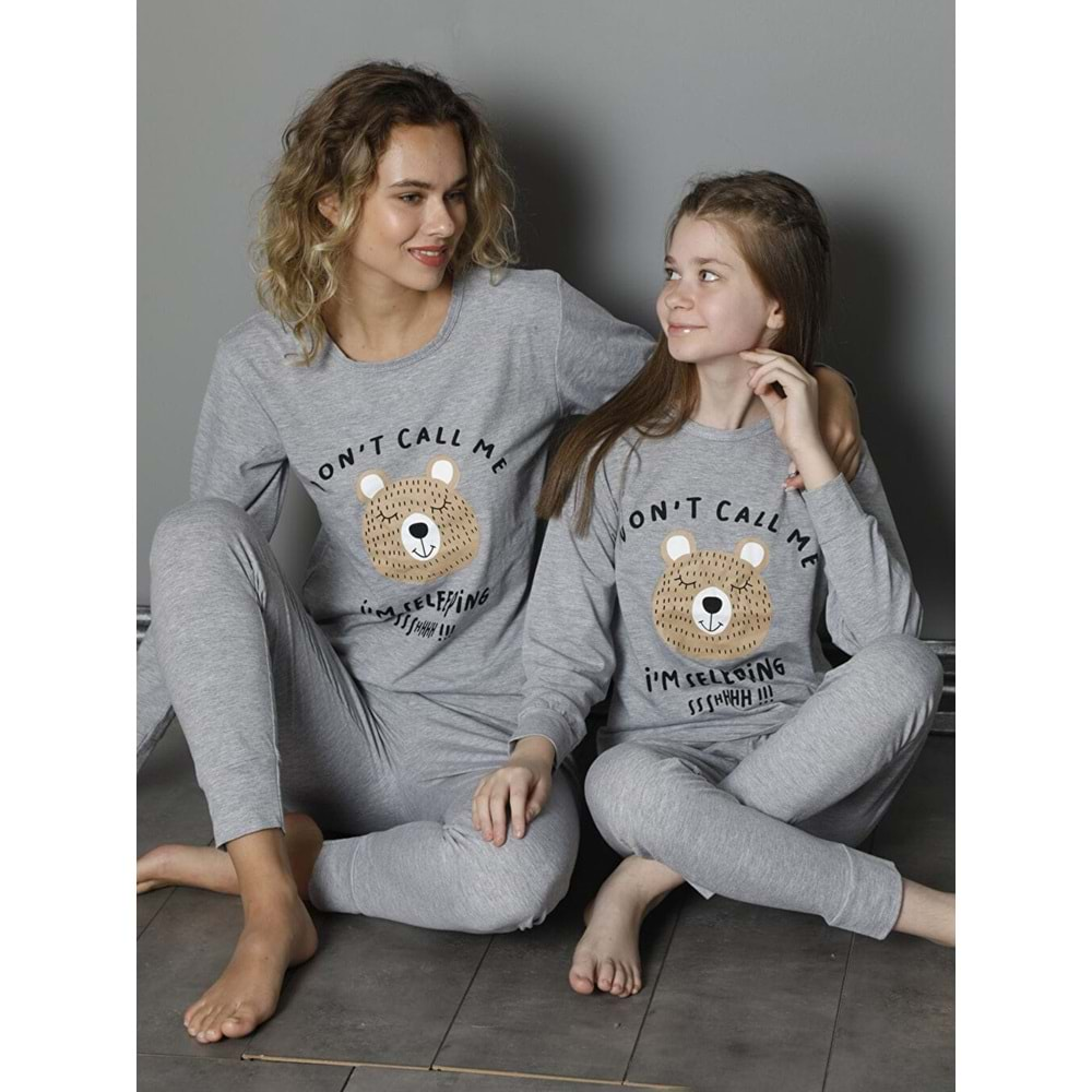 Kız Çocuk Penye Pijama Takım M00680