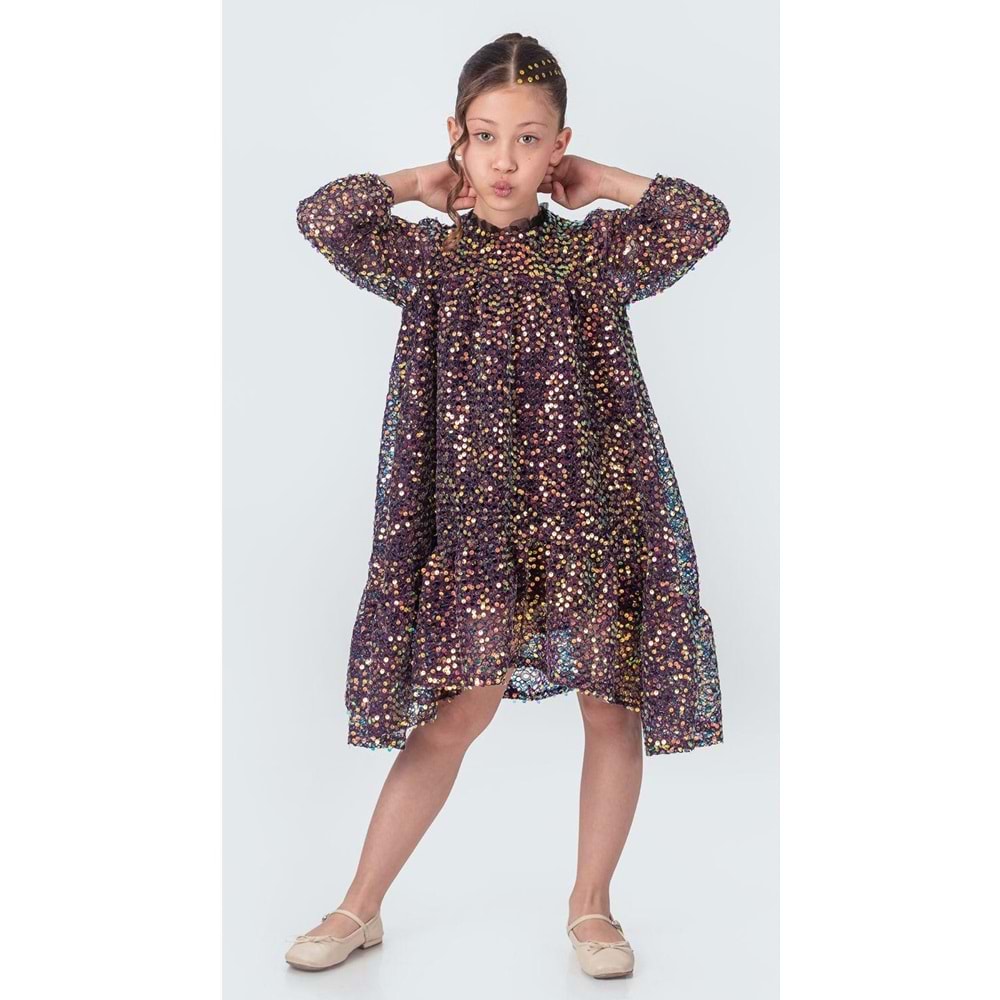Likio Vintage Payet Kız Çocuk Abiye M00739