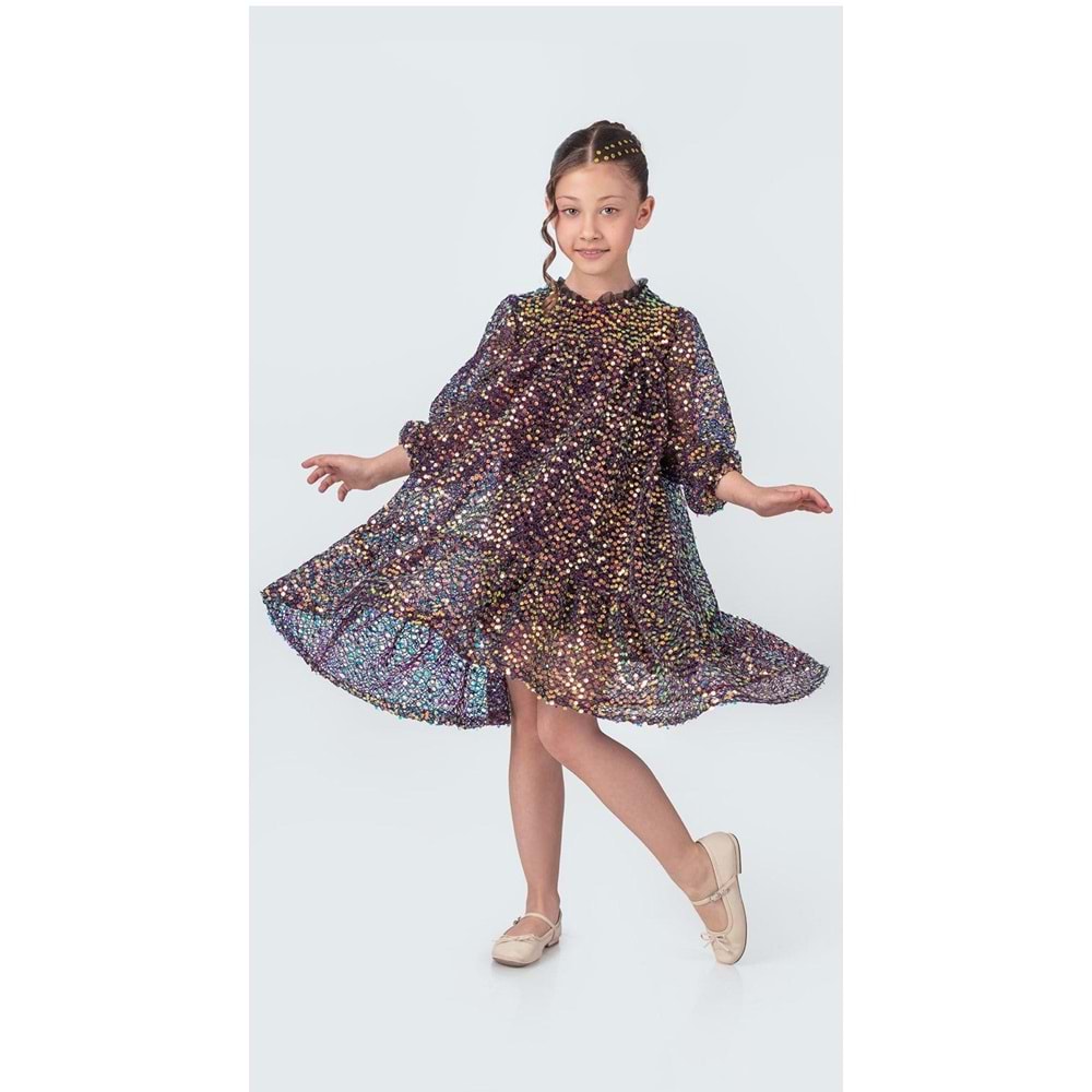 Likio Vintage Payet Kız Çocuk Abiye M00739