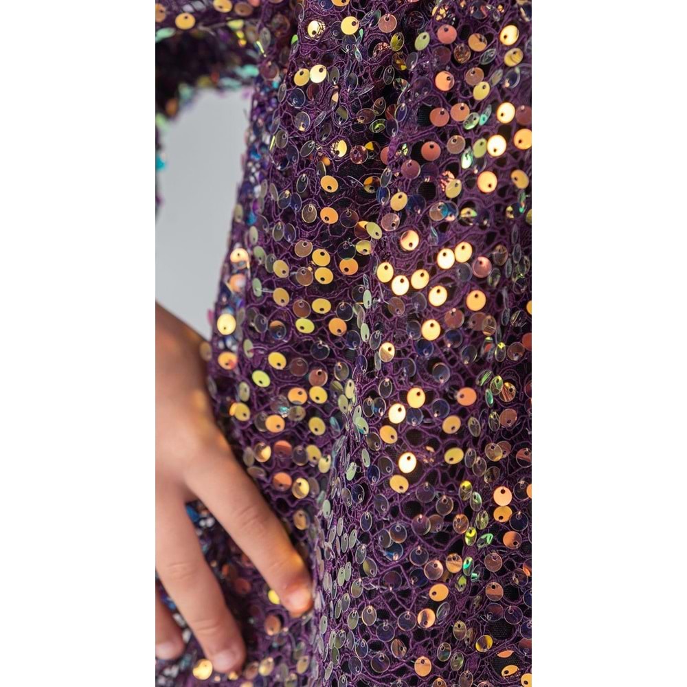 Likio Vintage Payet Kız Çocuk Abiye M00739