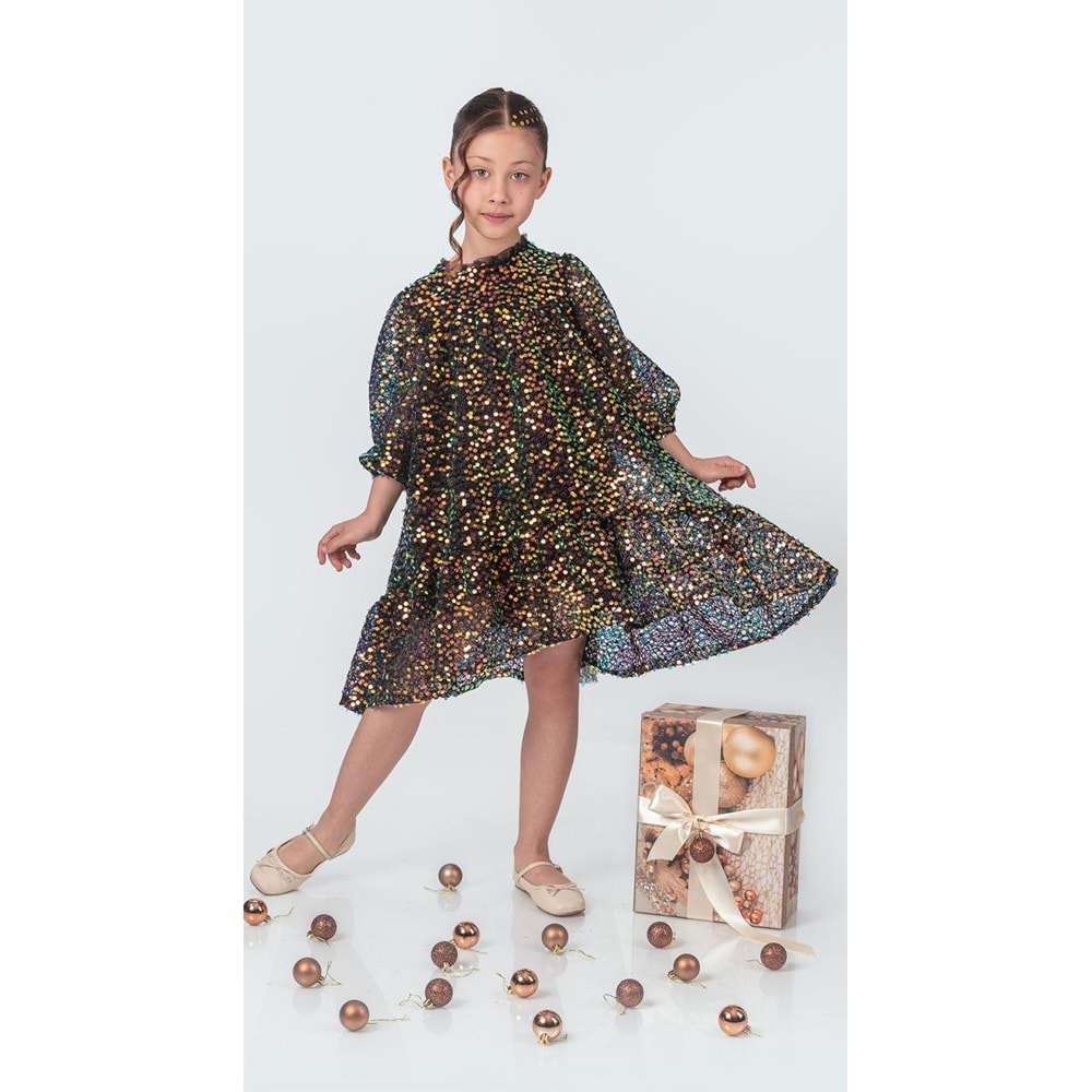 Likio Vintage Payet Kız Çocuk Abiye M00739