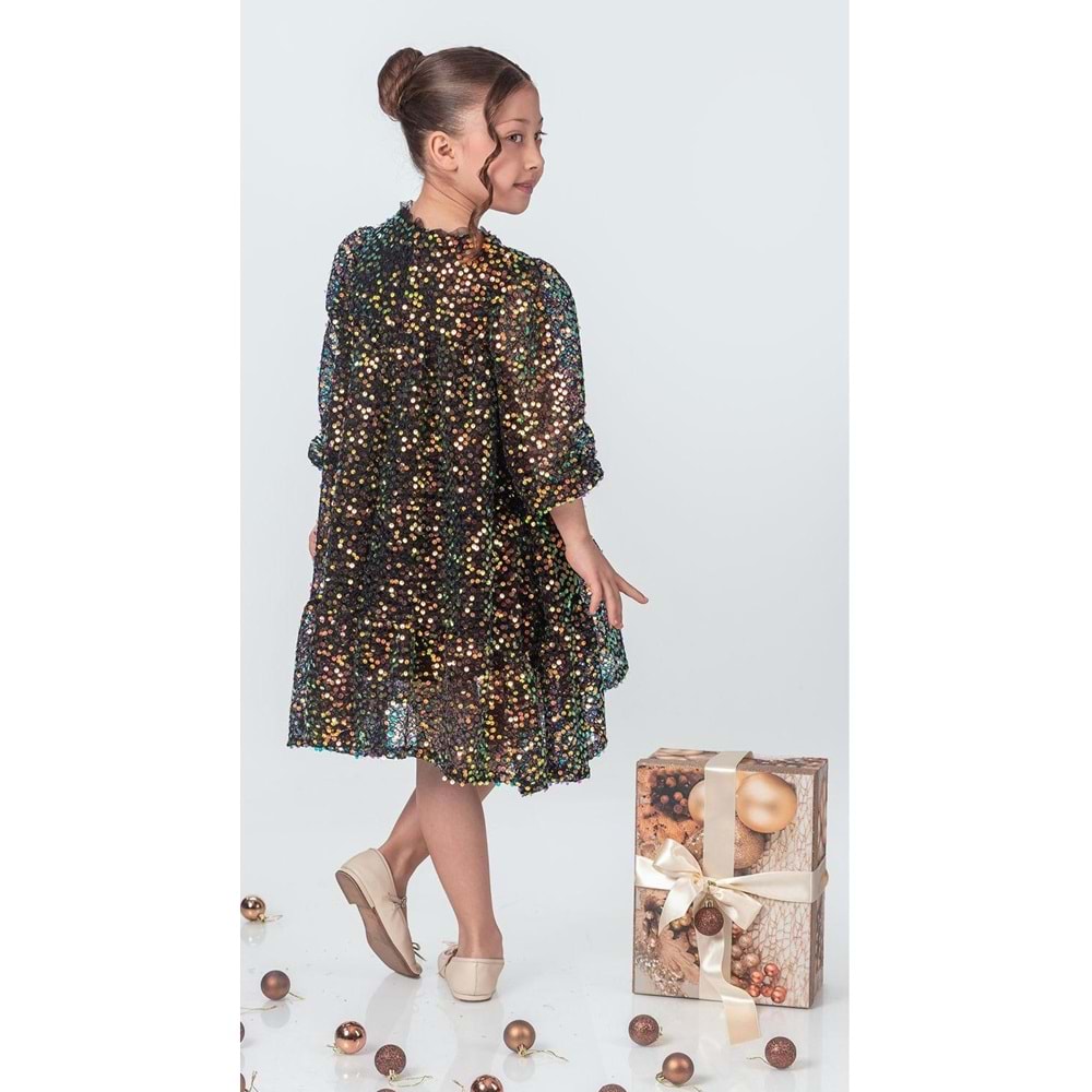 Likio Vintage Payet Kız Çocuk Abiye M00739