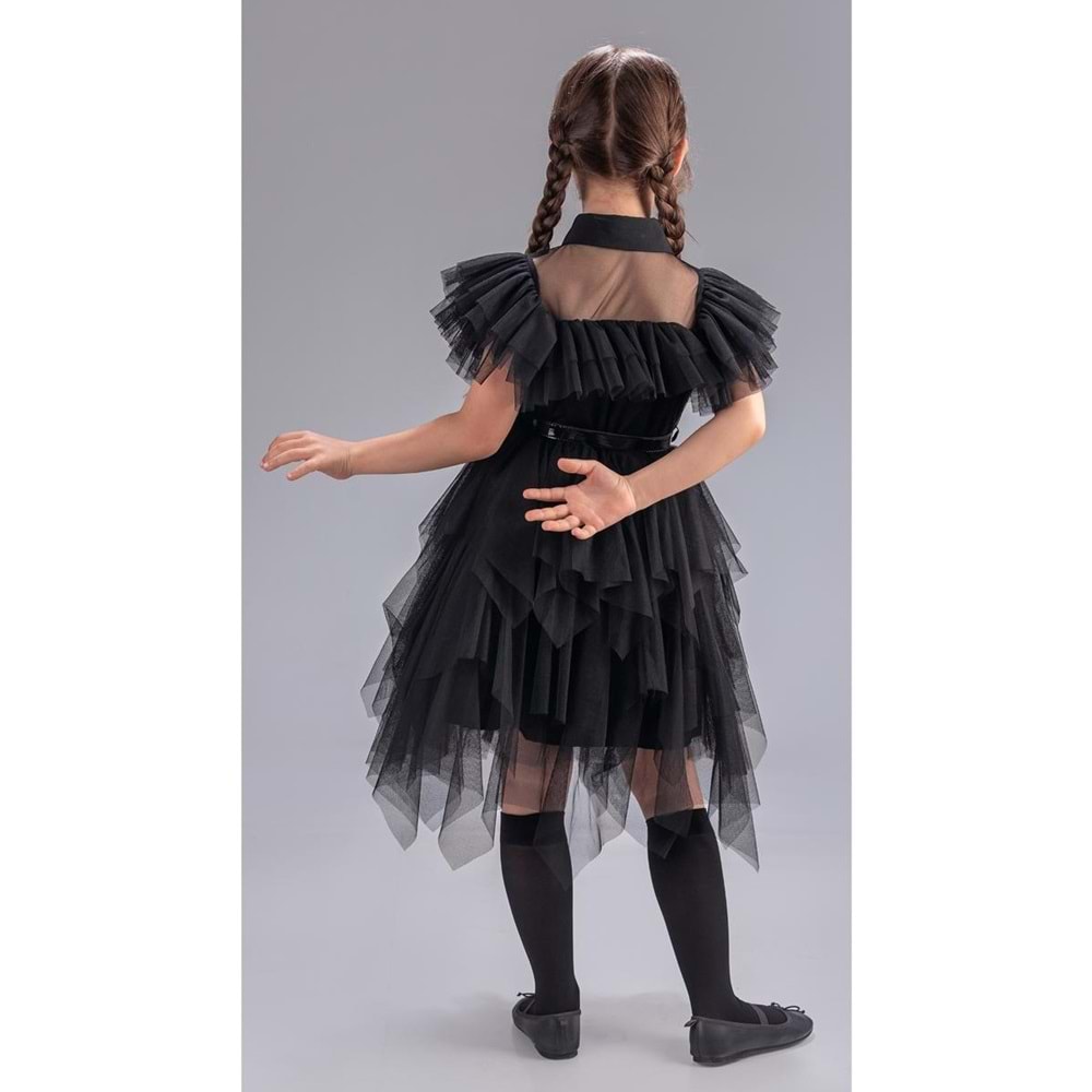 Kız Çocuk Selero Gotik Özel Gün Elbise M00741