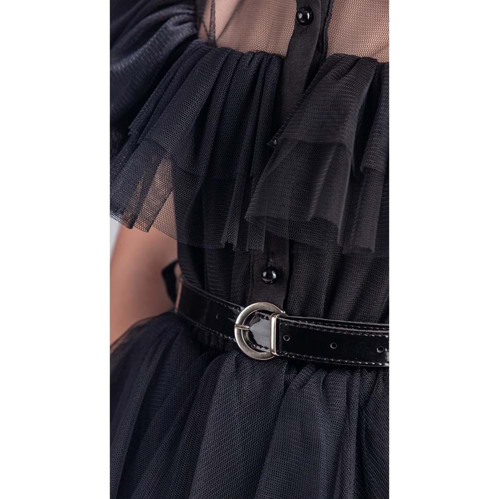Kız Çocuk Selero Gotik Özel Gün Elbise M00741