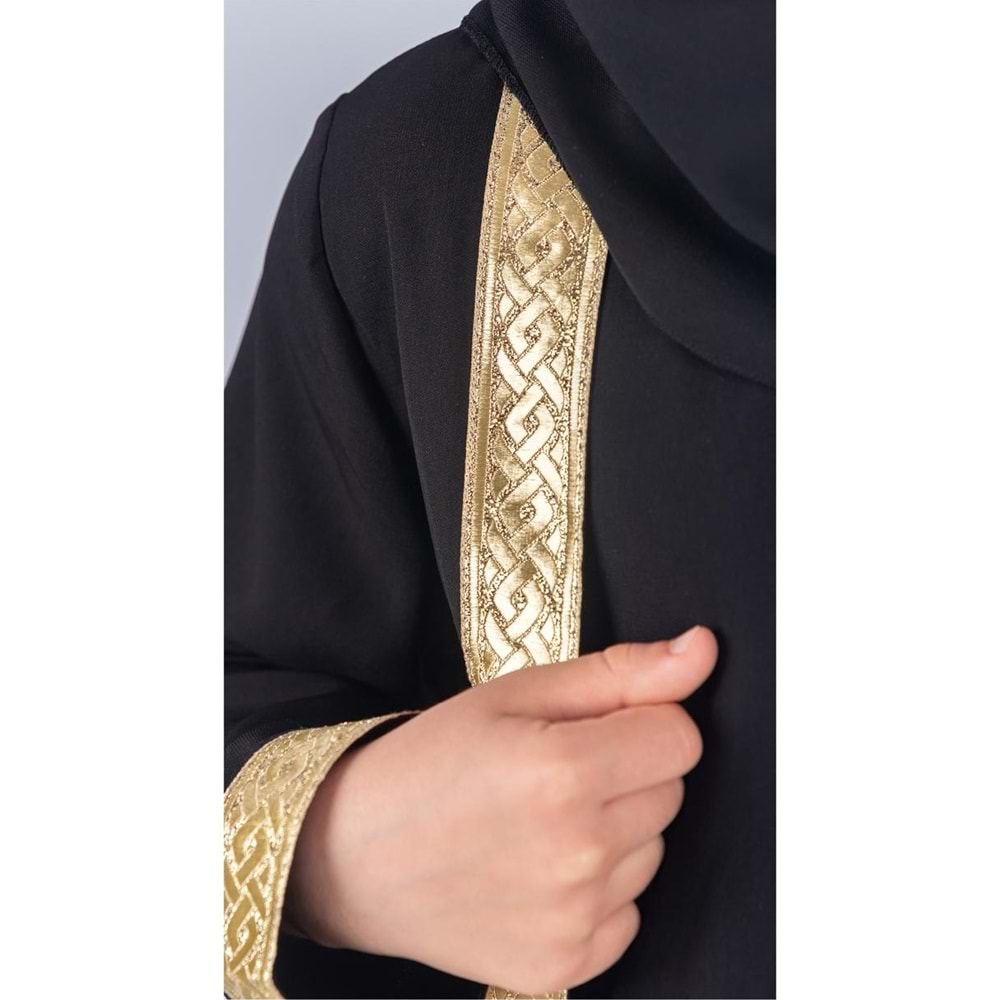 Medine İpek Kumaş Eşarplı Tesettür Namaz Elbise M00742