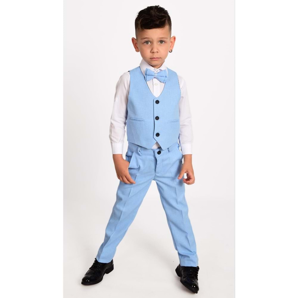 Yelekli Erkek Çocuk Takım Elbise MNK0272