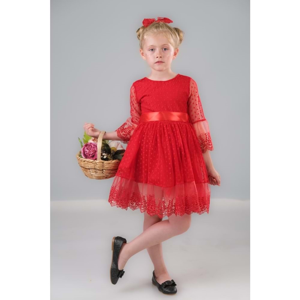Dream Luxury Dantel Kız Çocuk Elbise MNK0327