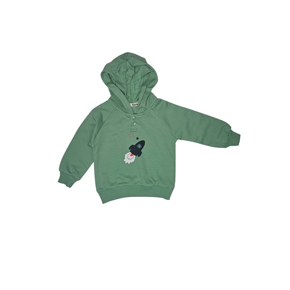 Baskılı İkiiplik Erkek Bebek Pijama Takım MNK0605