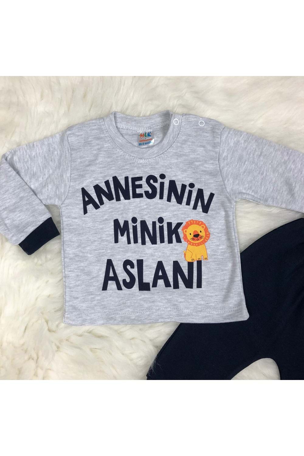 Annesinin Minik Aslanı 3 Ay Erkek Bebek Takım