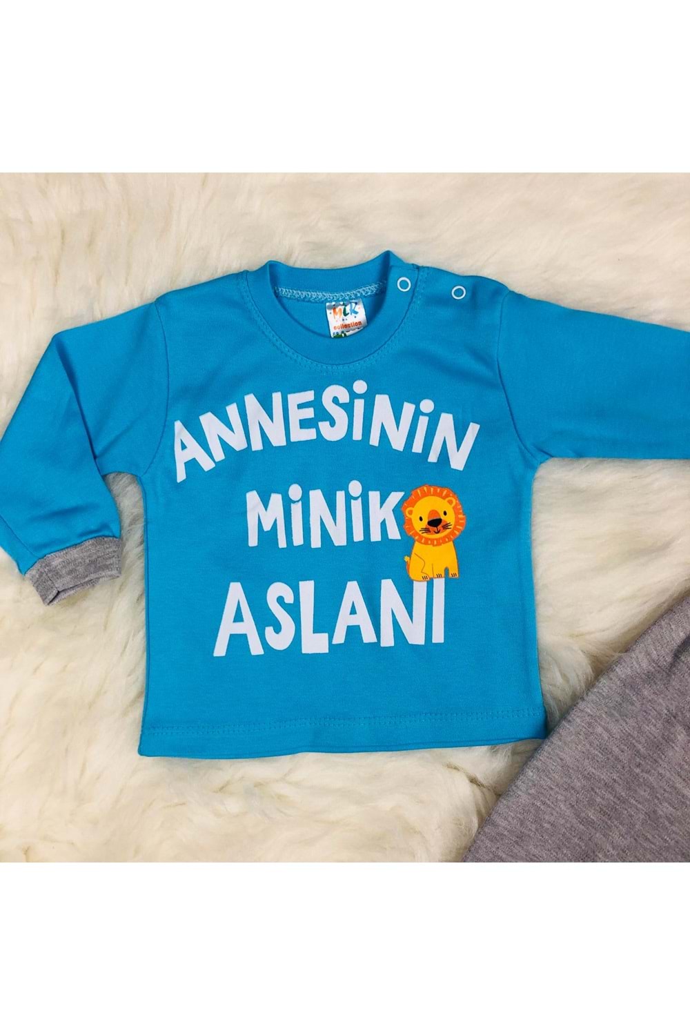 Annesinin Minik Aslanı Erkek Bebek Takım