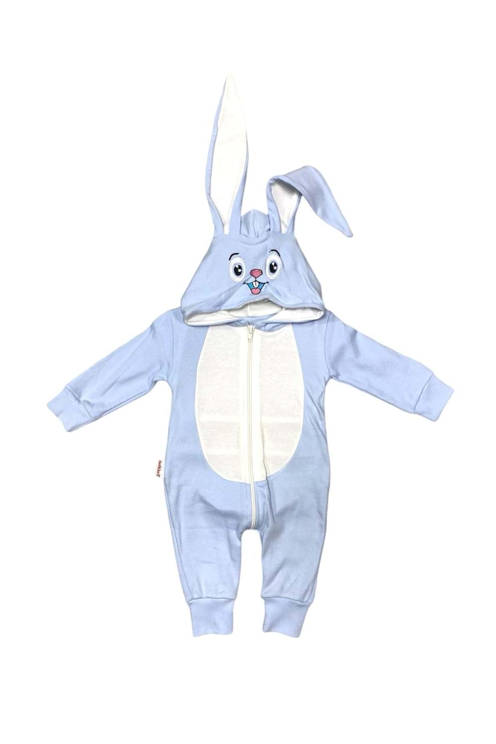 Mavi Tavşan Kostüm Bebek Tulum