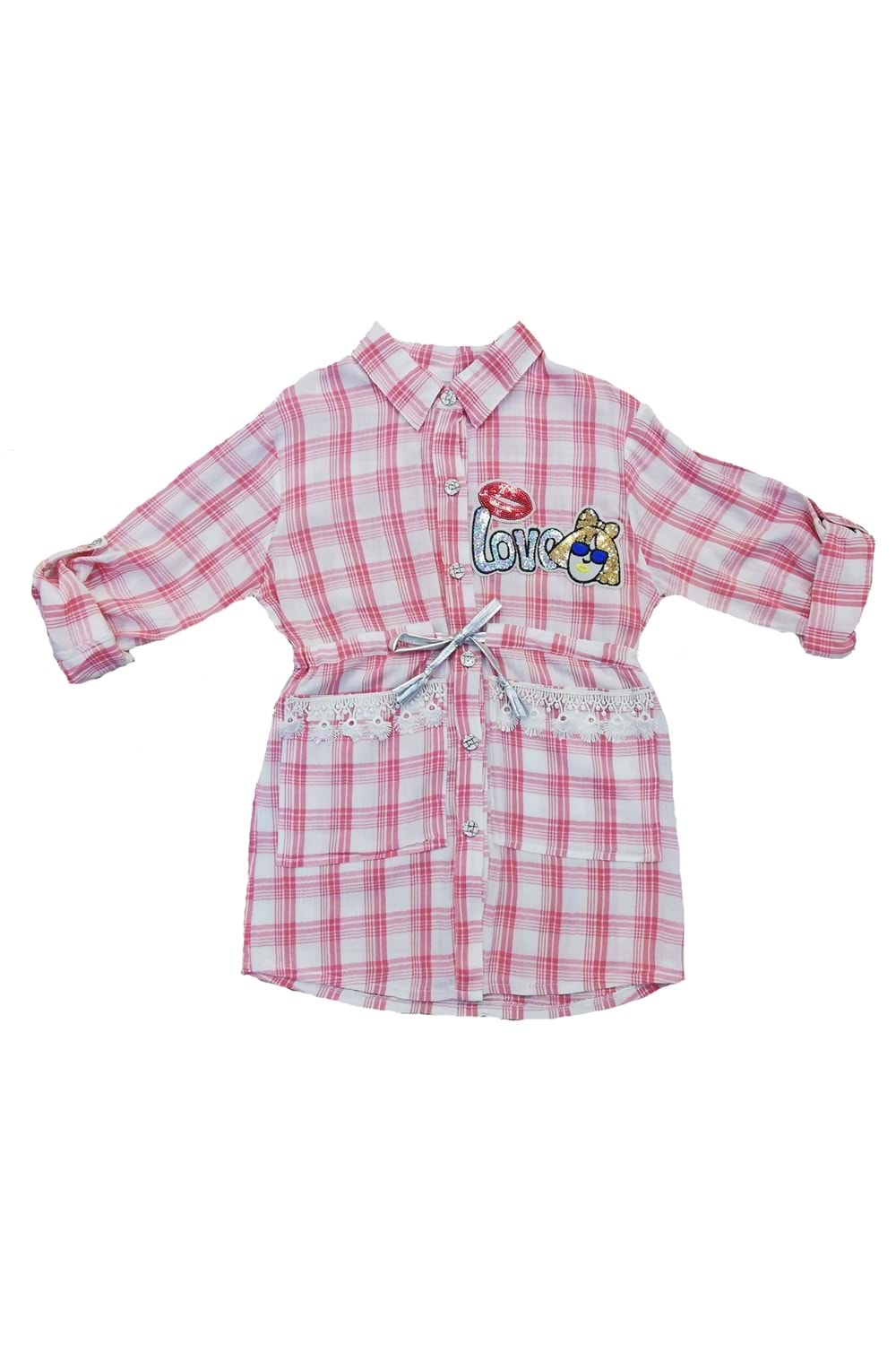 Kız Çocuk Ekose Gömlek M00675