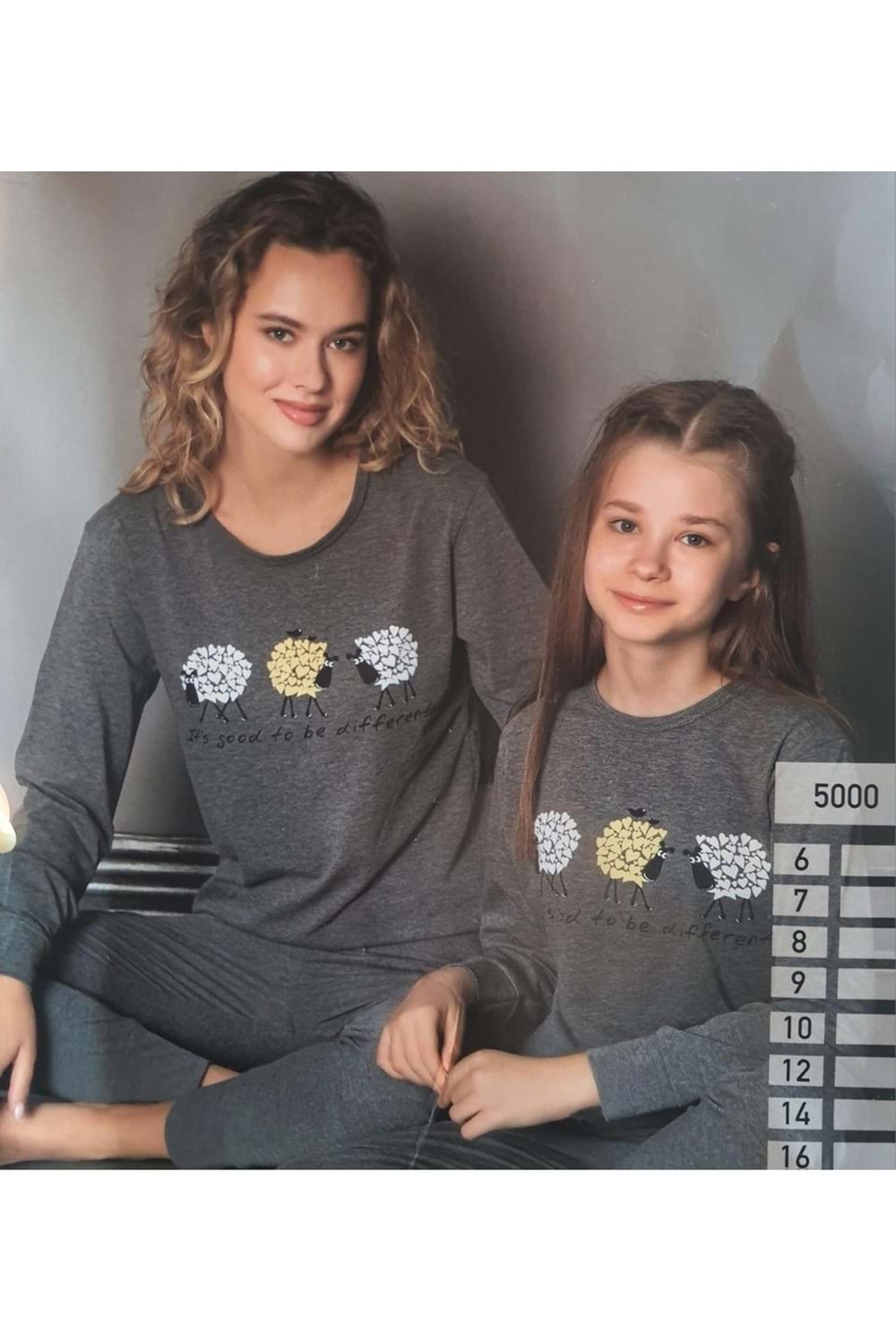 Kız Çocuk Penye Pijama Takım M00680