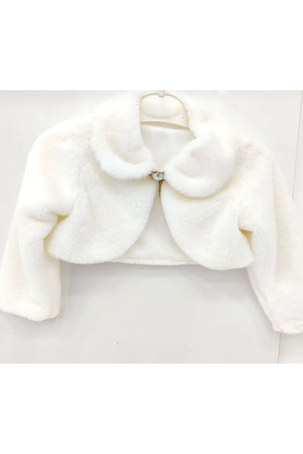 Pelüş Uzun Kol Kız Çocuk Bolerosu M00681