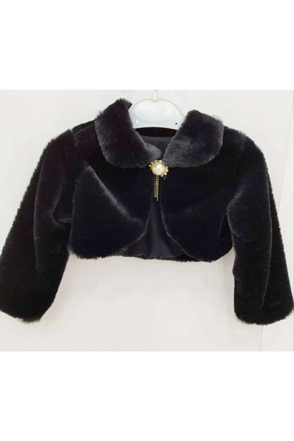 Pelüş Uzun Kol Kız Çocuk Bolerosu M00681