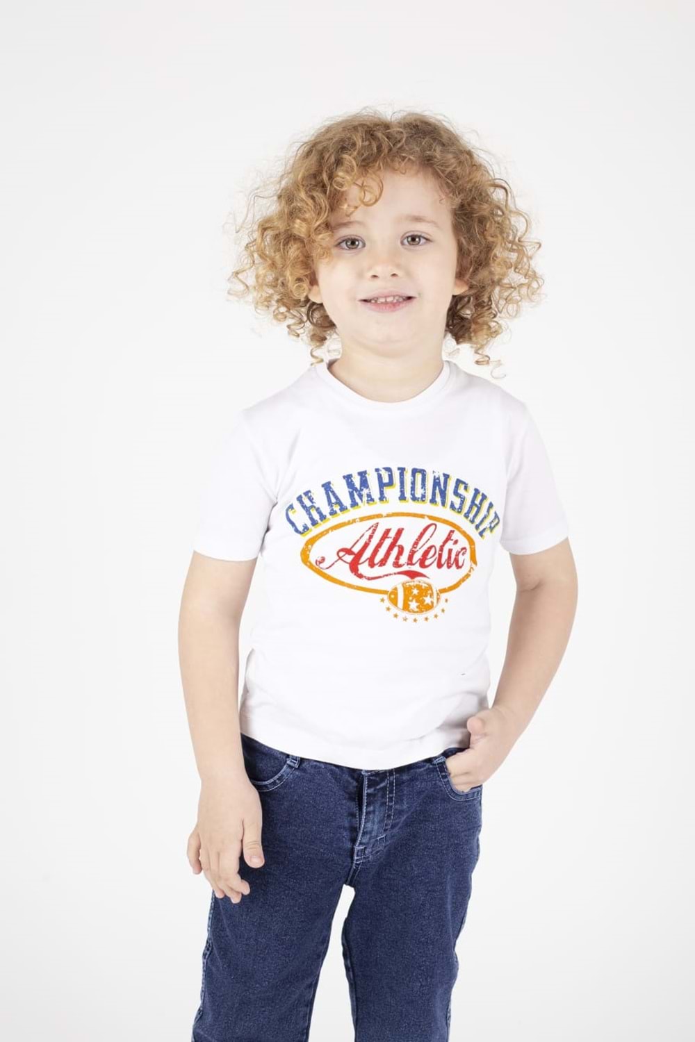 Kot Erkek Çocuk Ceket, Pantolon Ve Tişörtlü Takım M00694