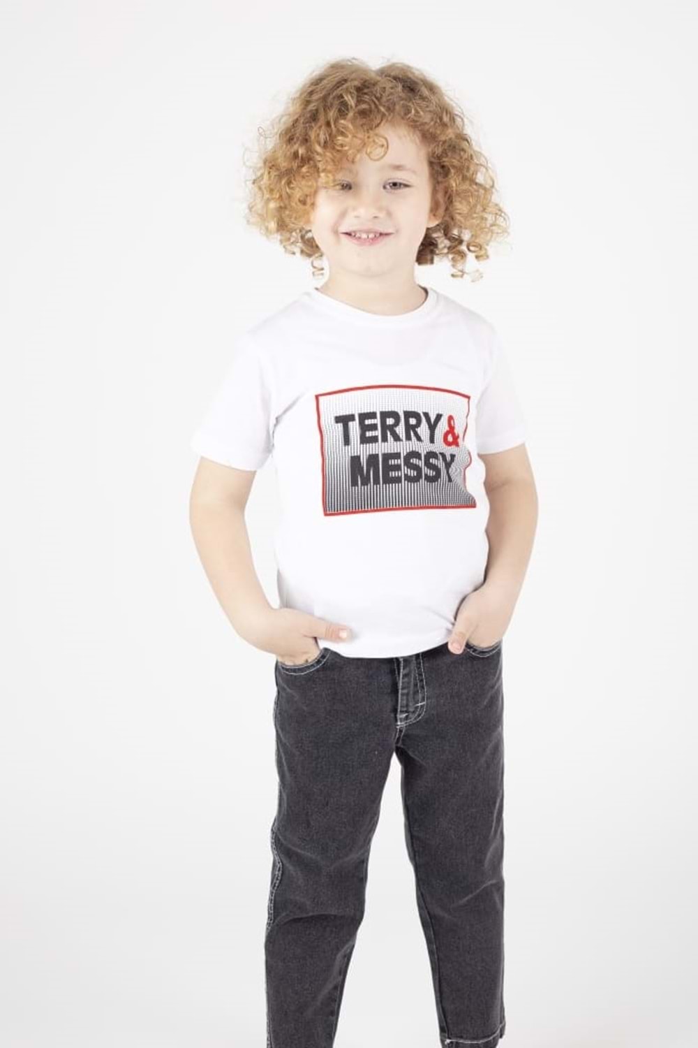 Kot Erkek Çocuk Ceket, Pantolon Ve Tişörtlü Takım M00694