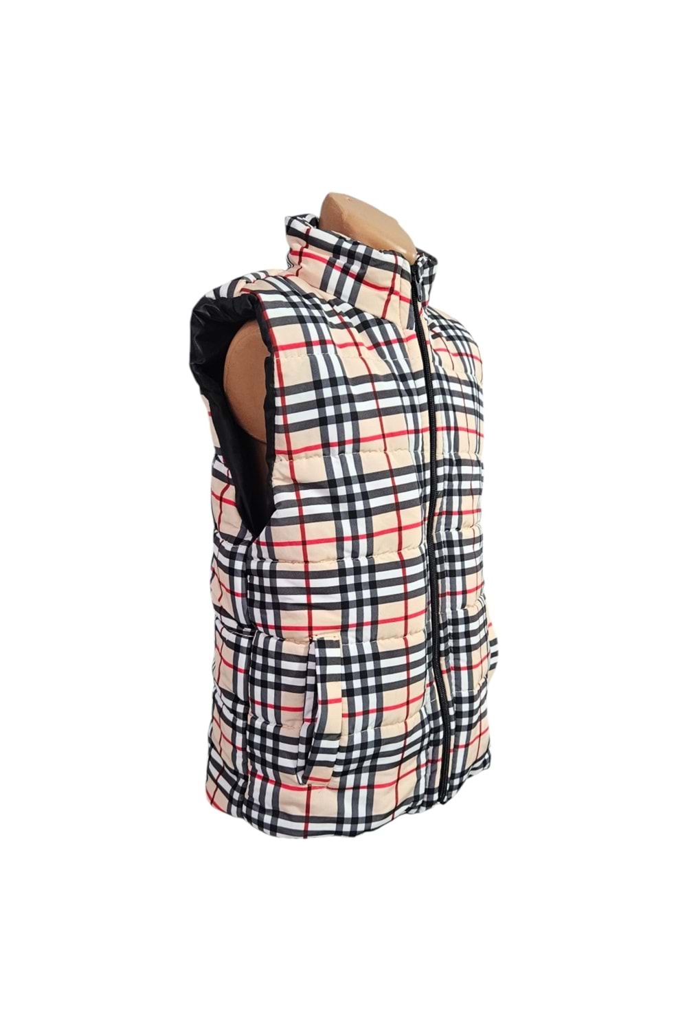 Erkek Çocuk Kapüşonsuz Cepli Trend Şişme Yelek M00708