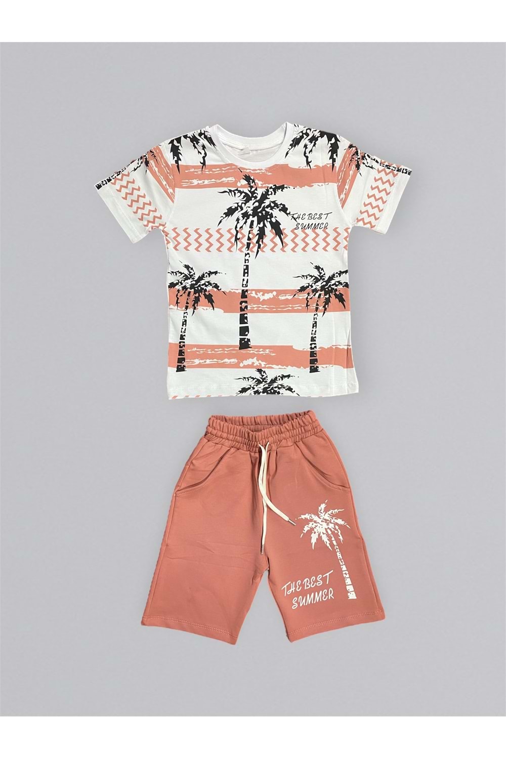 Baskılı Erkek Çocuk Tişört Şortlu Takım M00715