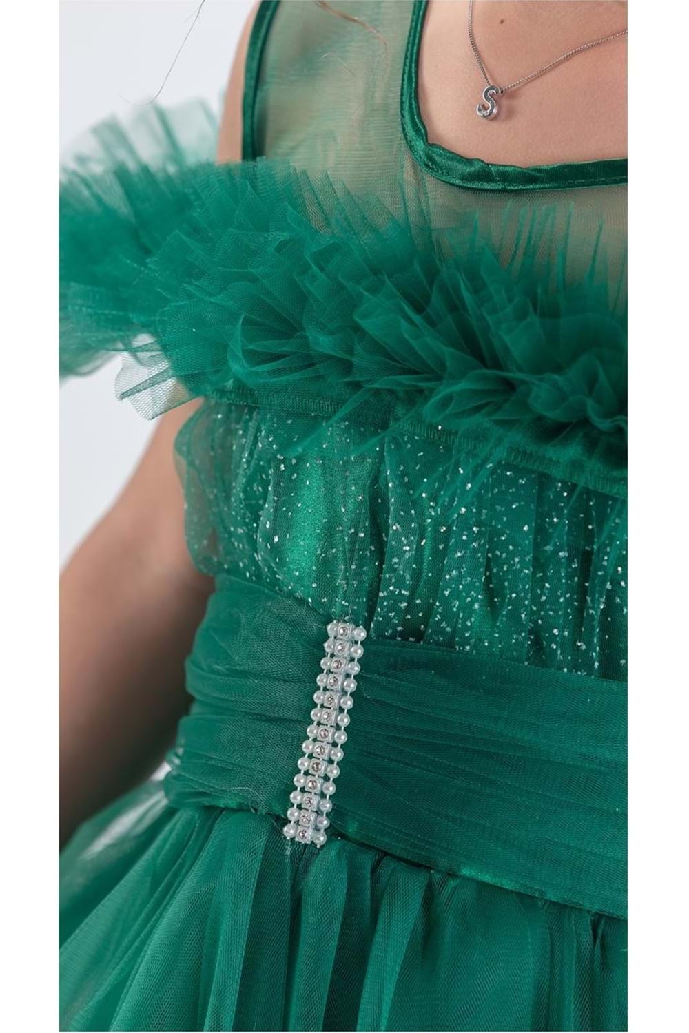 Uzun Etek Kız Çocuk Robası Şifon Abiye M00723