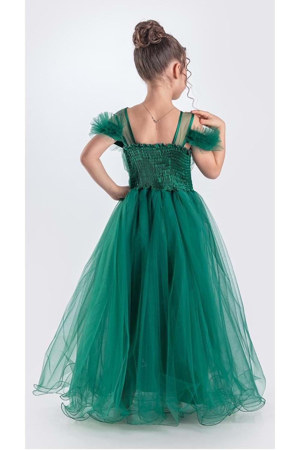 Uzun Etek Kız Çocuk Robası Şifon Abiye M00723