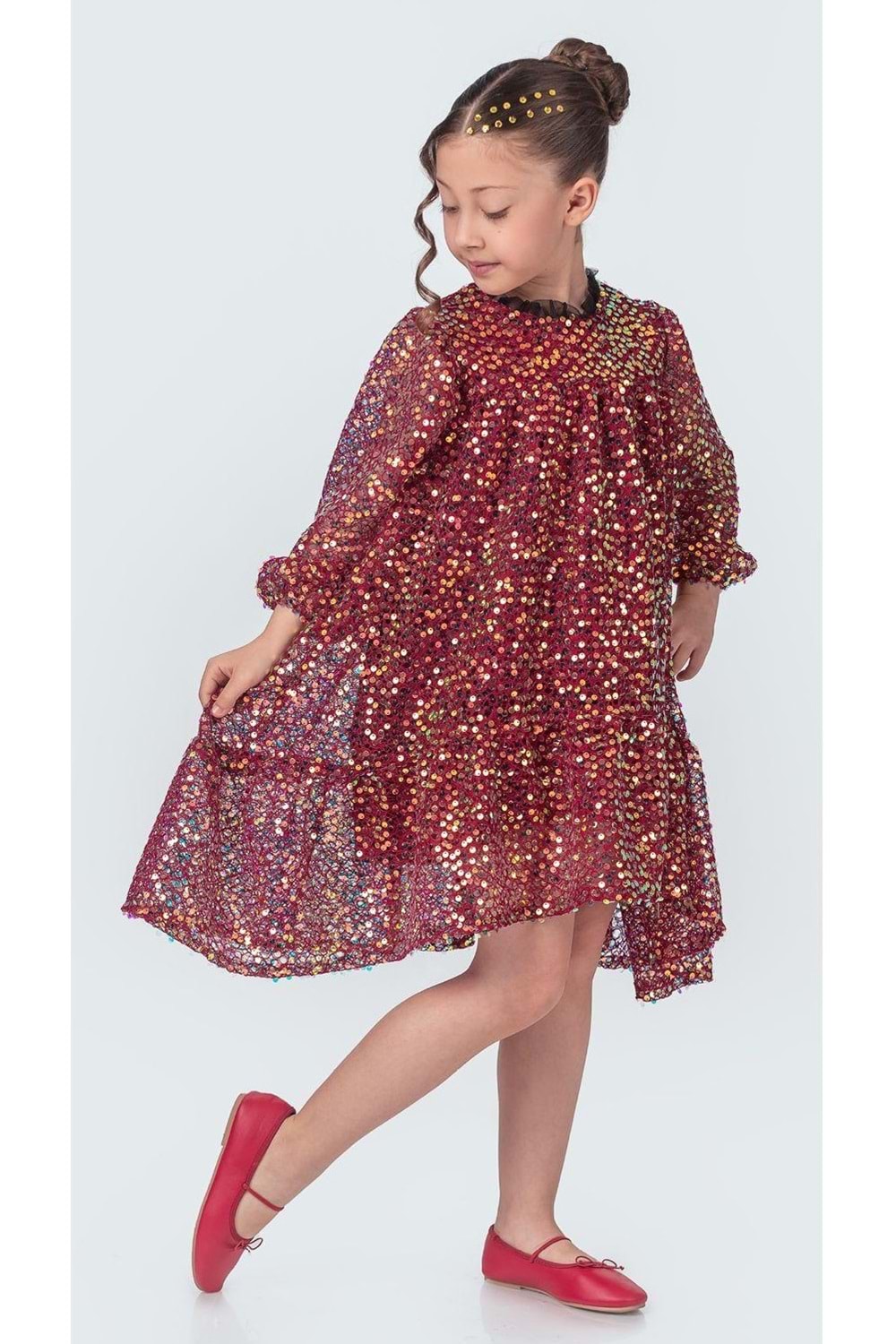 Likio Vintage Payet Kız Çocuk Abiye M00739
