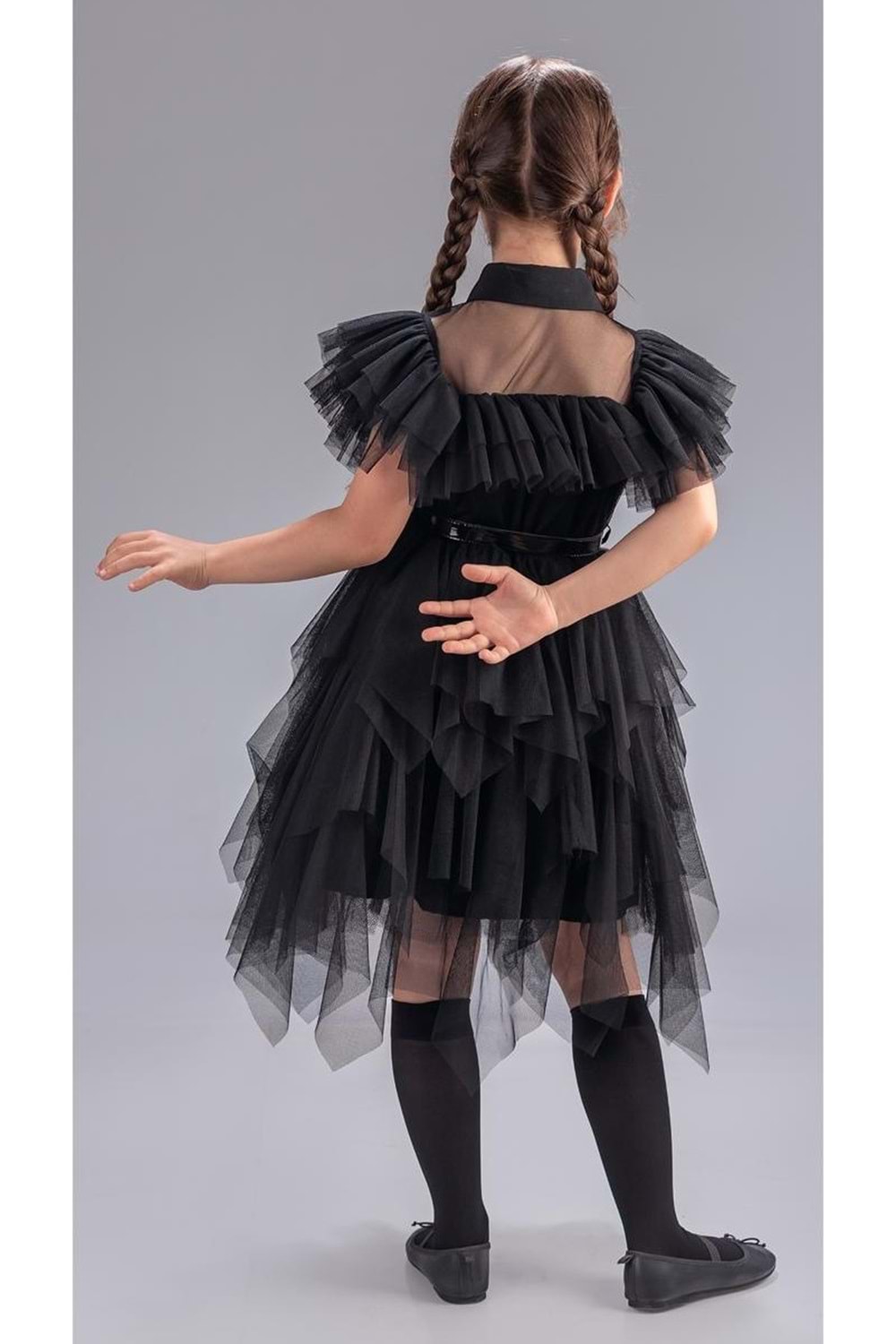 Kız Çocuk Selero Gotik Özel Gün Elbise M00741