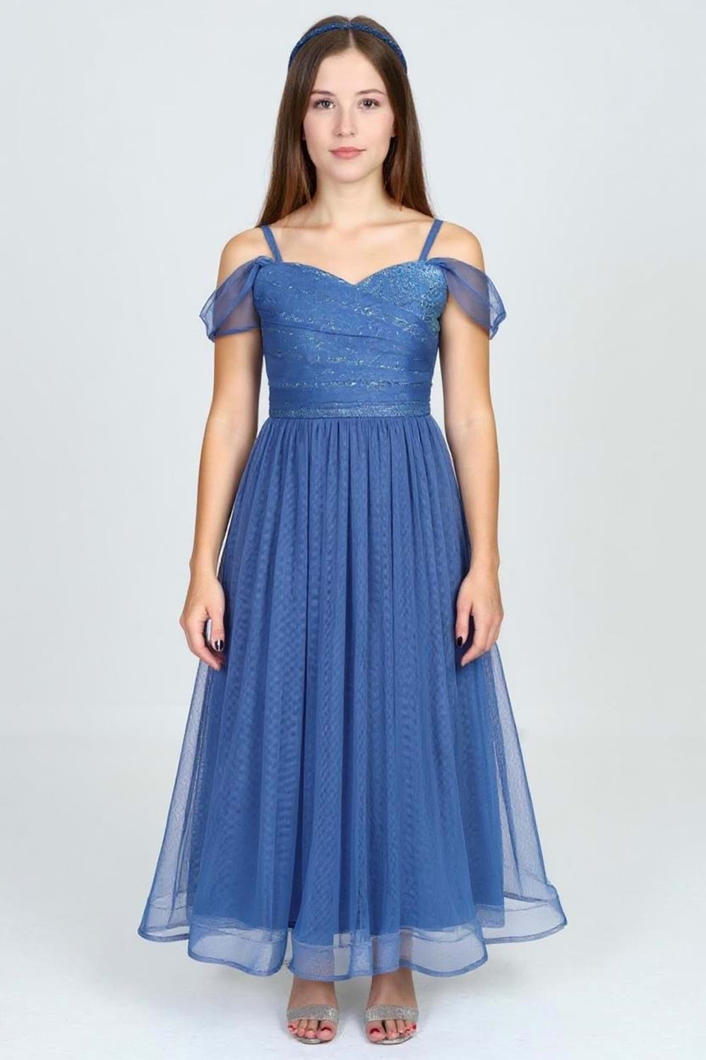 Dilina Kız Çocuk Şifon Abiye M00747