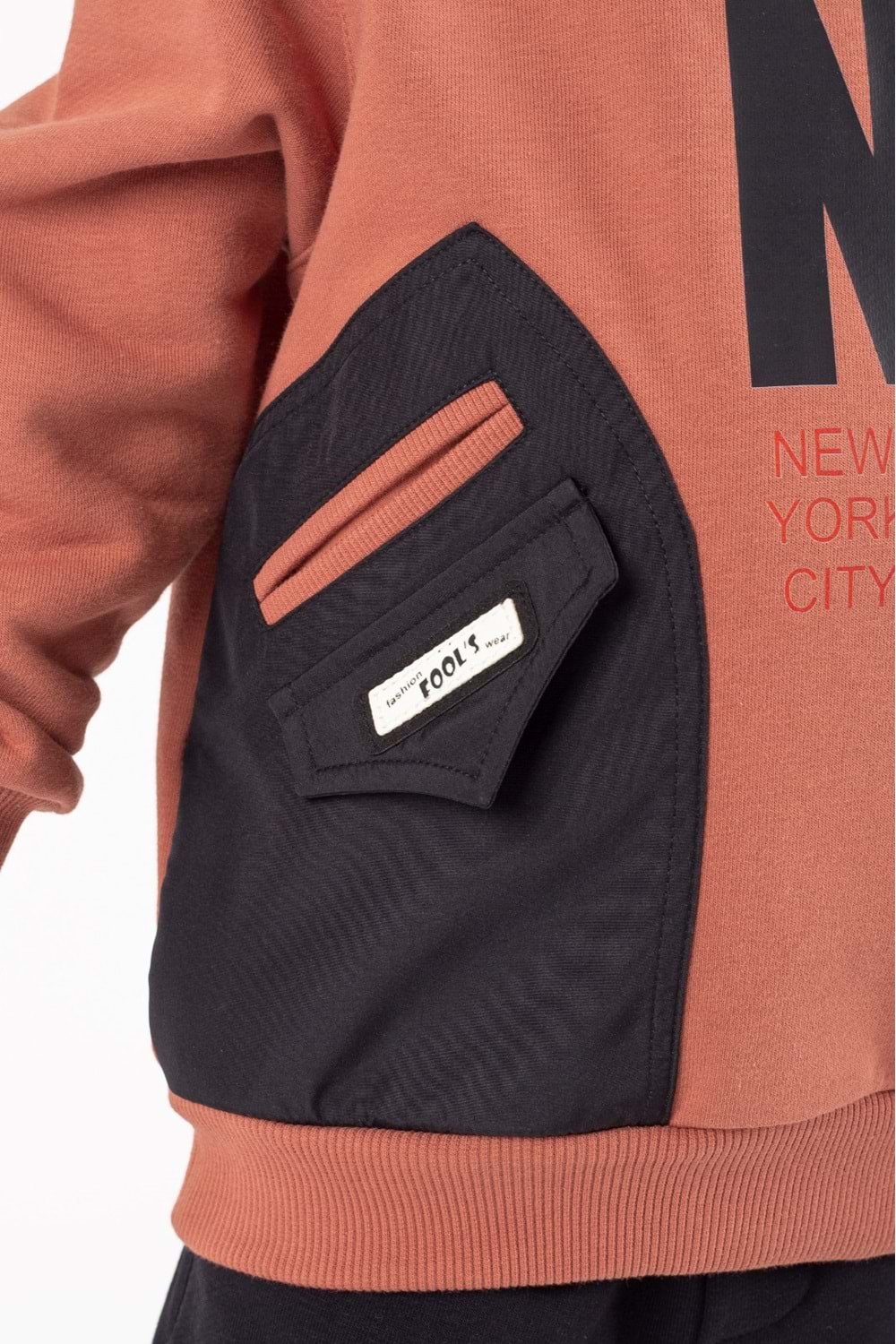 Erkek Çocuk Cep Detaylı Baskılı Eşofman Takımı M00756