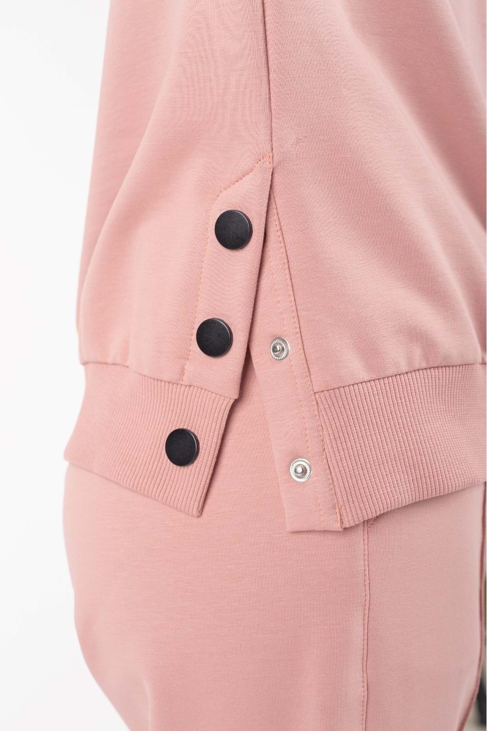 Kız Çocuk Sport Armalı Yan Çıtçıt Detaylı Eşofman Takımı M00759