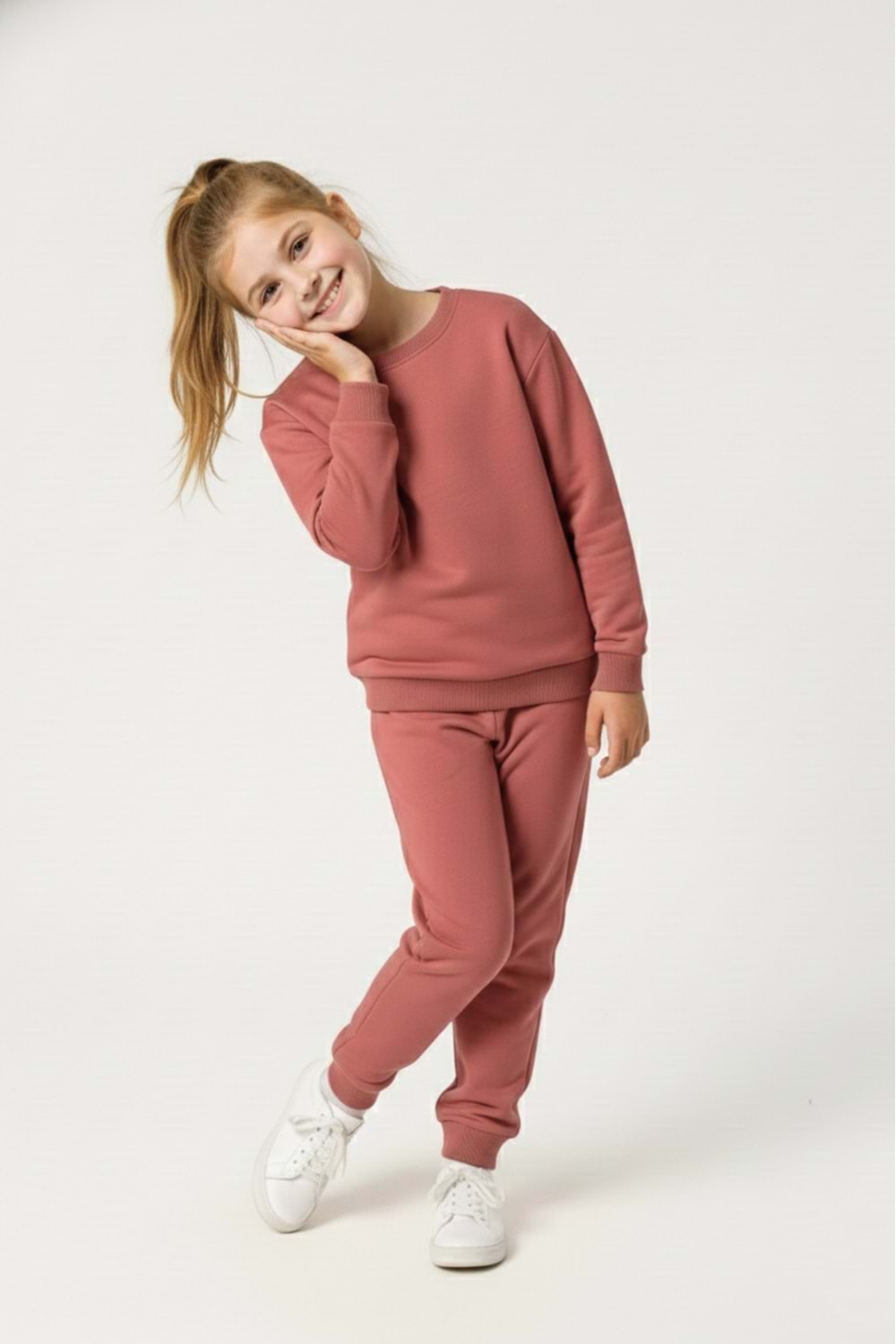 Basic Cepli Kız-Erkek Mevsimlik Çocuk Eşofman Takımı M00776