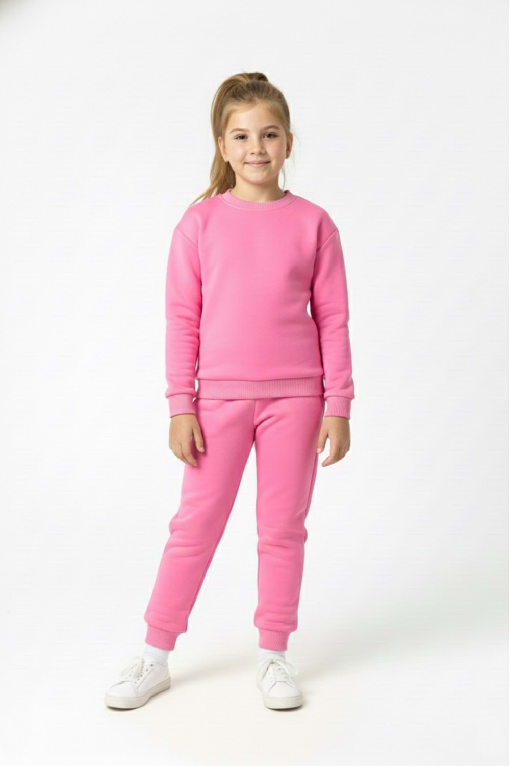 Basic Cepli Kız-Erkek Mevsimlik Çocuk Eşofman Takımı M00776