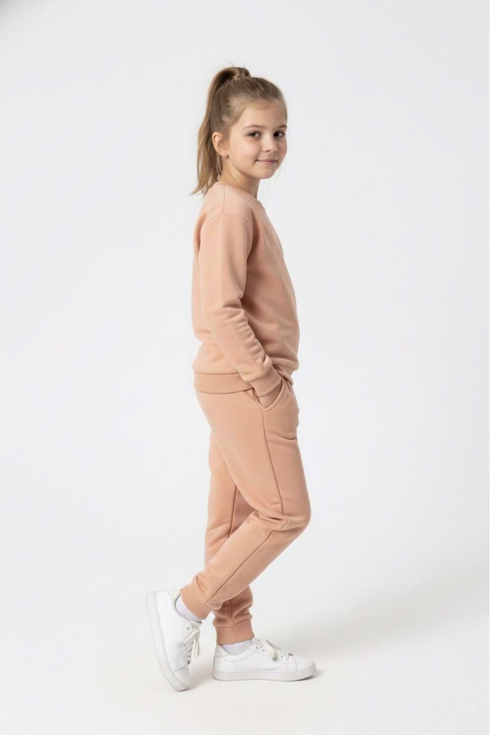 Basic Cepli Kız-Erkek Mevsimlik Çocuk Eşofman Takımı M00776