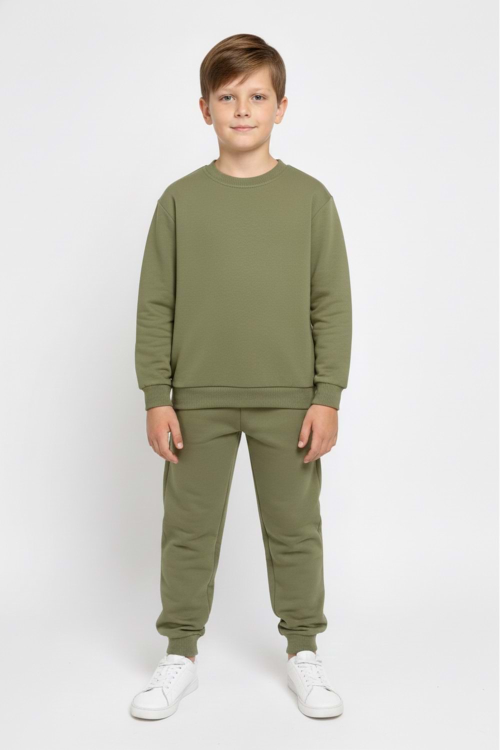 Basic Cepli Kız-Erkek Mevsimlik Çocuk Eşofman Takımı M00776