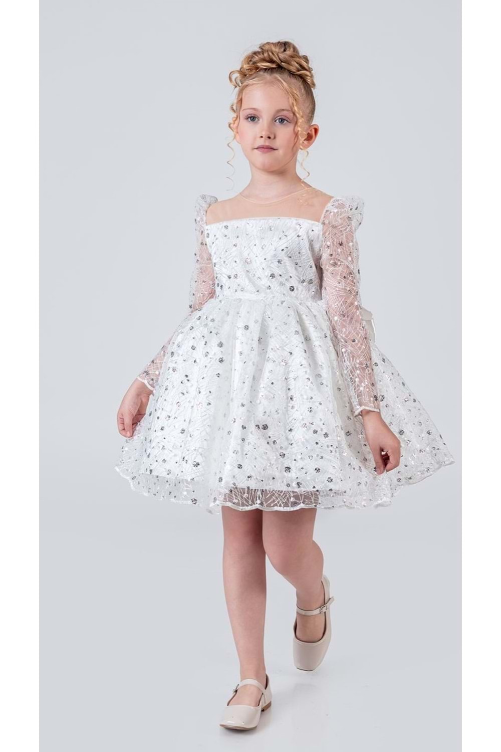 Ruche Lipa Kız Çocuk Abiye M00783