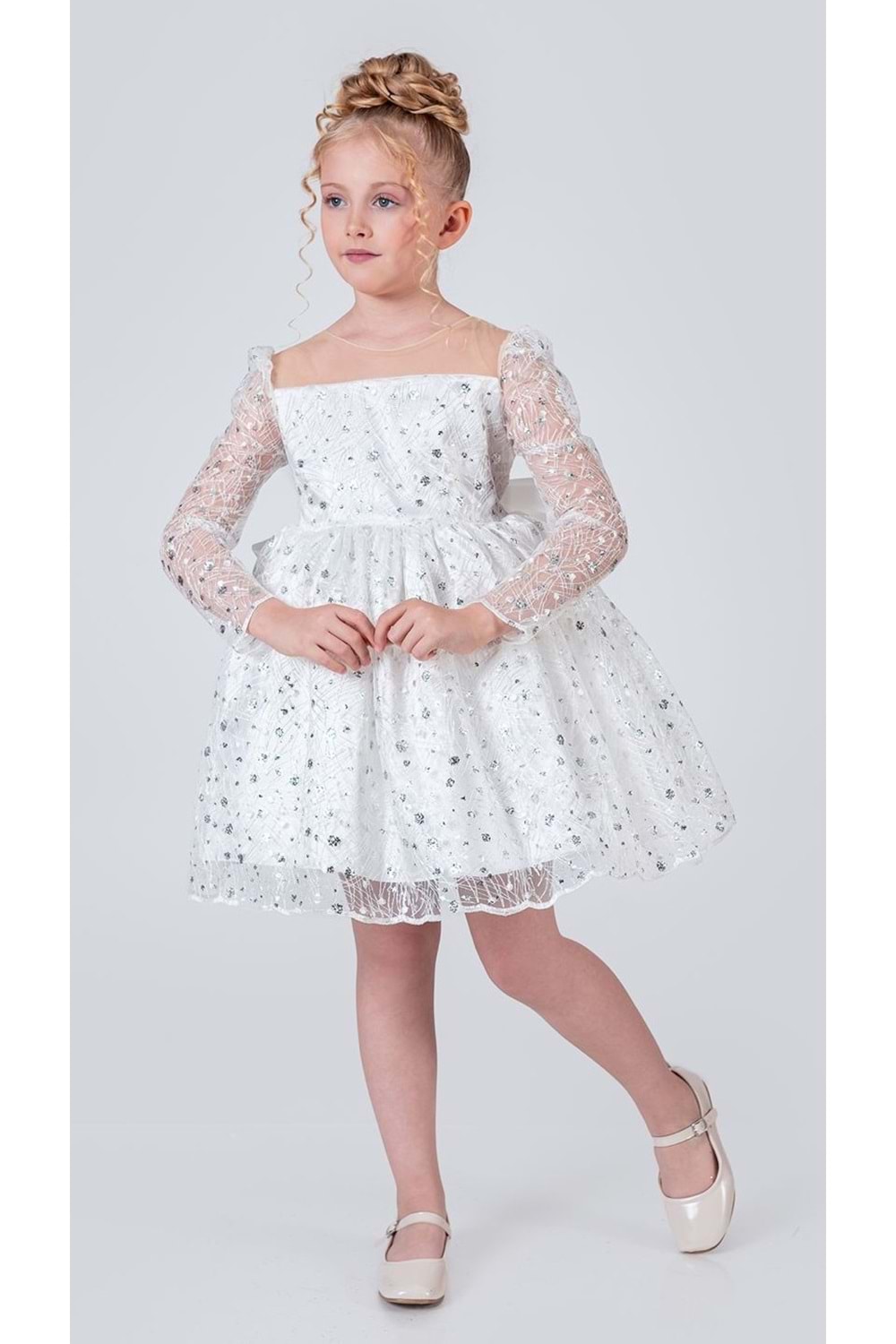 Ruche Lipa Kız Çocuk Abiye M00783