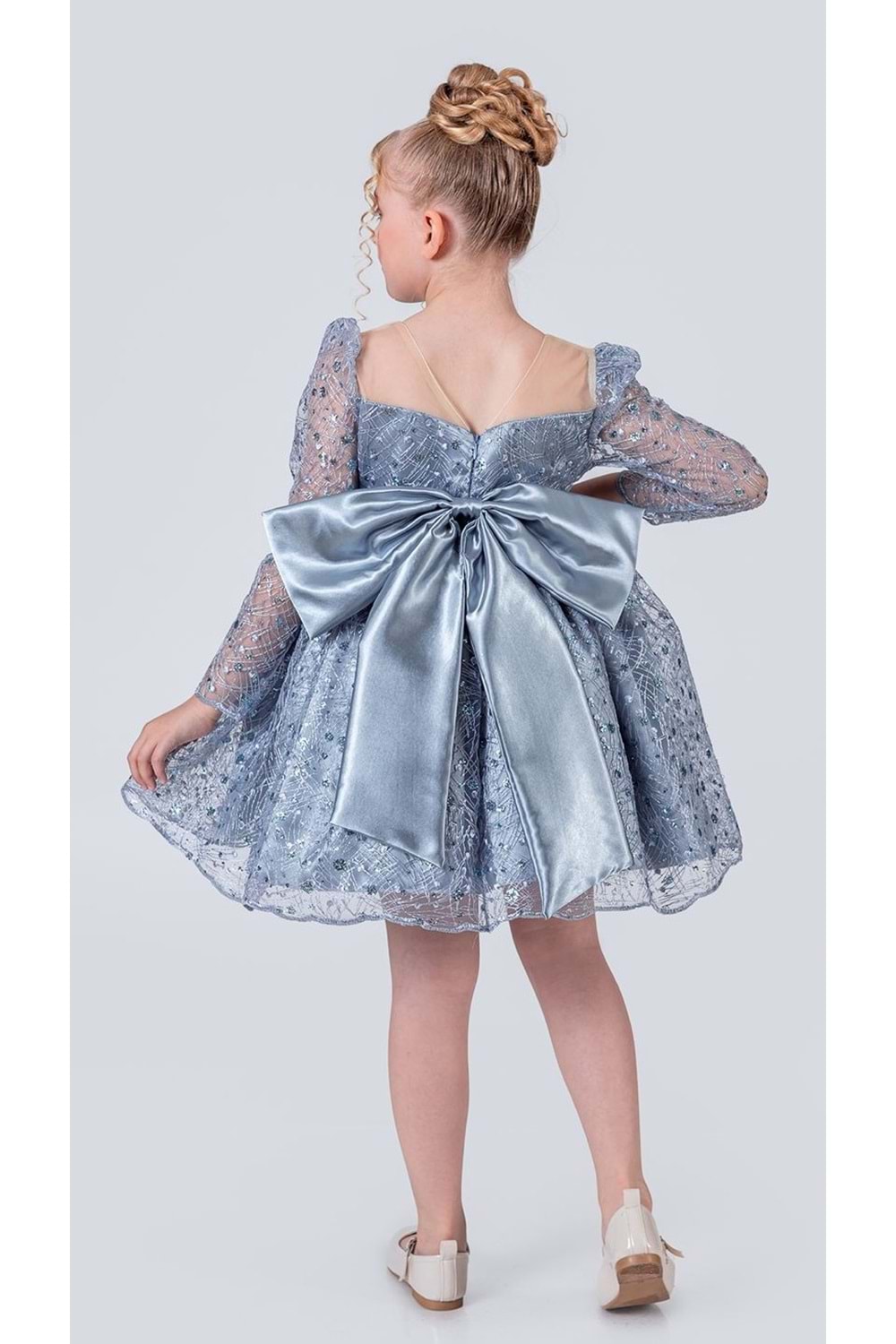 Ruche Lipa Kız Çocuk Abiye M00783