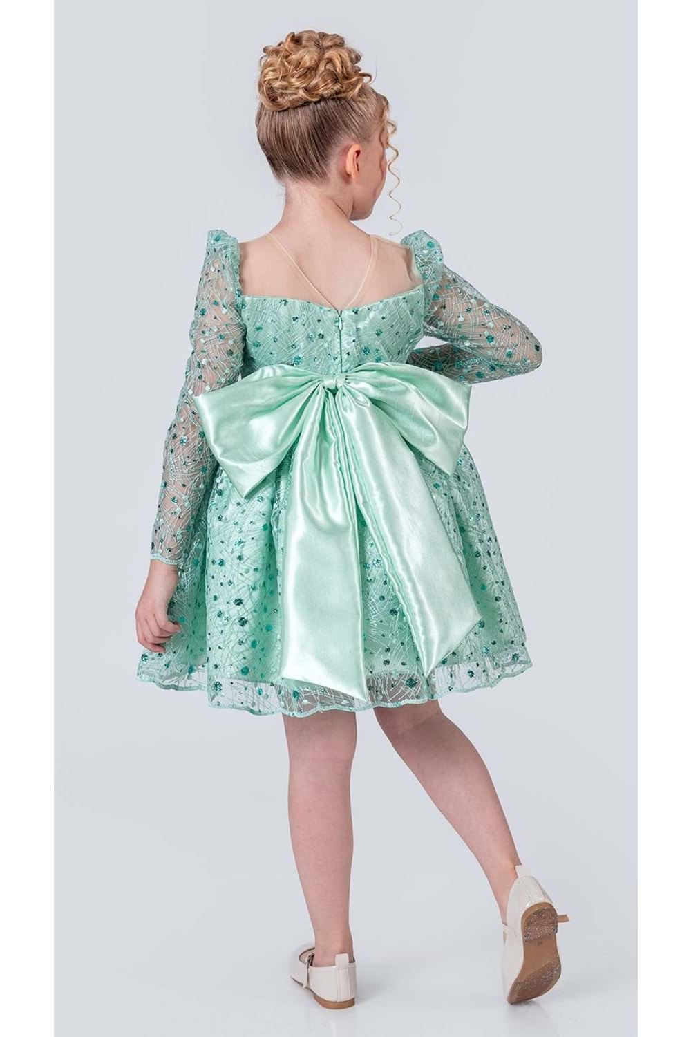 Ruche Lipa Kız Çocuk Abiye M00783