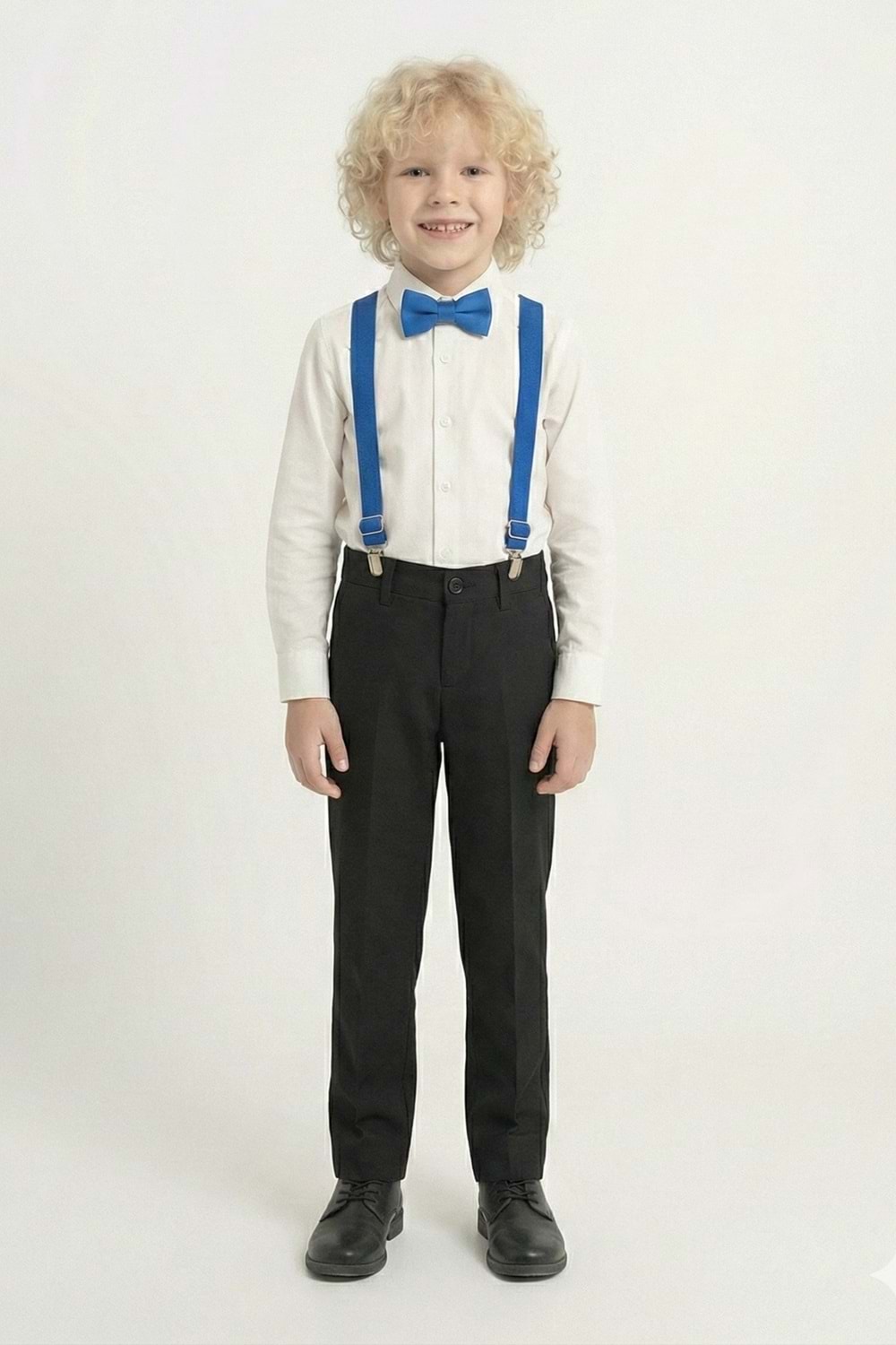 Beyaz Gömlekli Erkek Çocuk Takım M00787