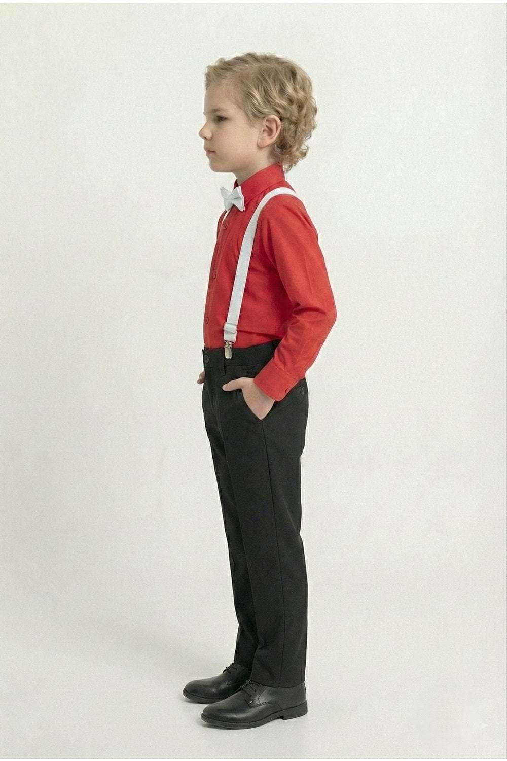 Renkli Gömlekli Erkek Çocuk Takım M00788