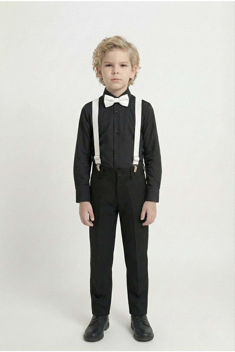 Renkli Gömlekli Erkek Çocuk Takım M00788