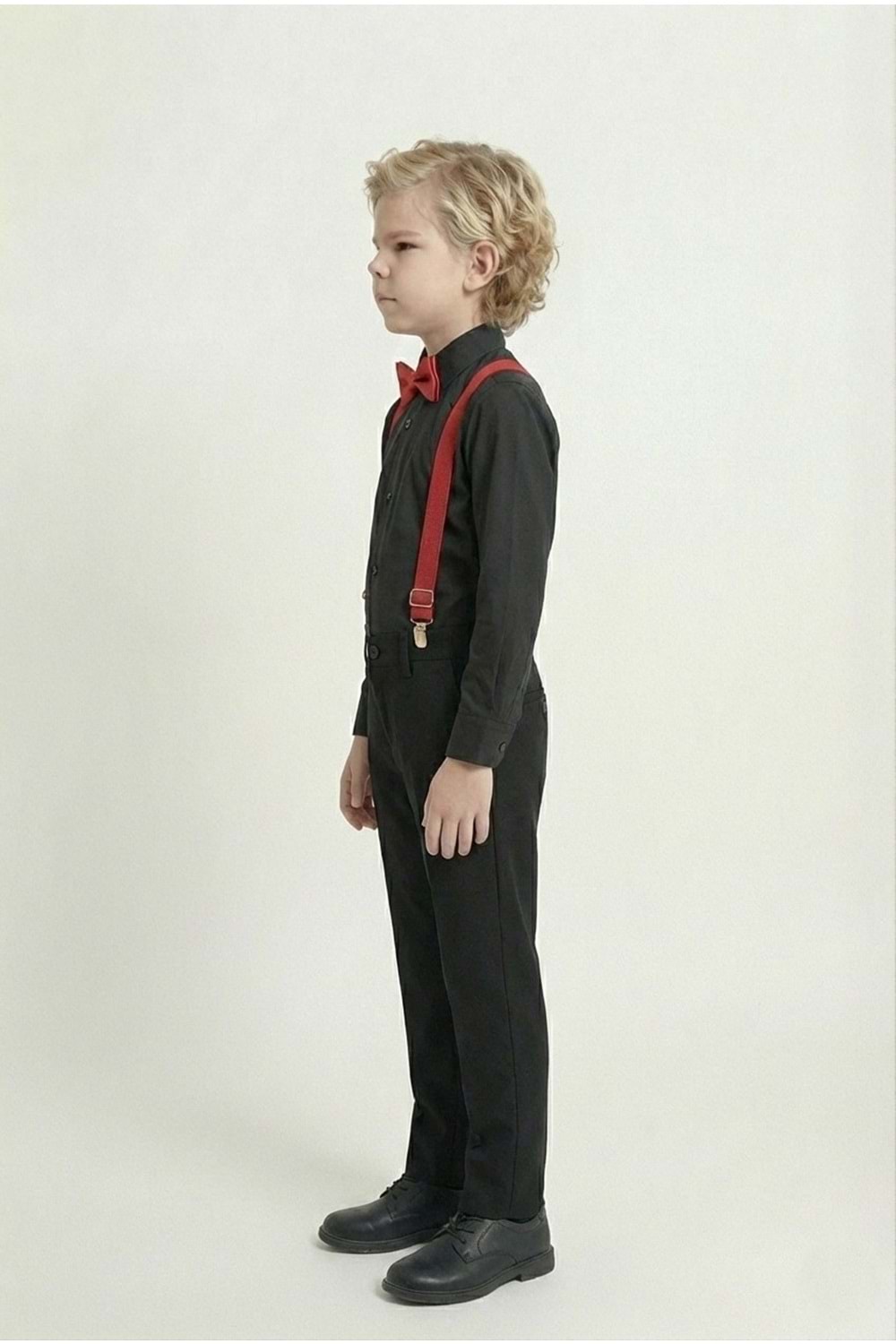 Renkli Gömlekli Erkek Çocuk Takım M00788