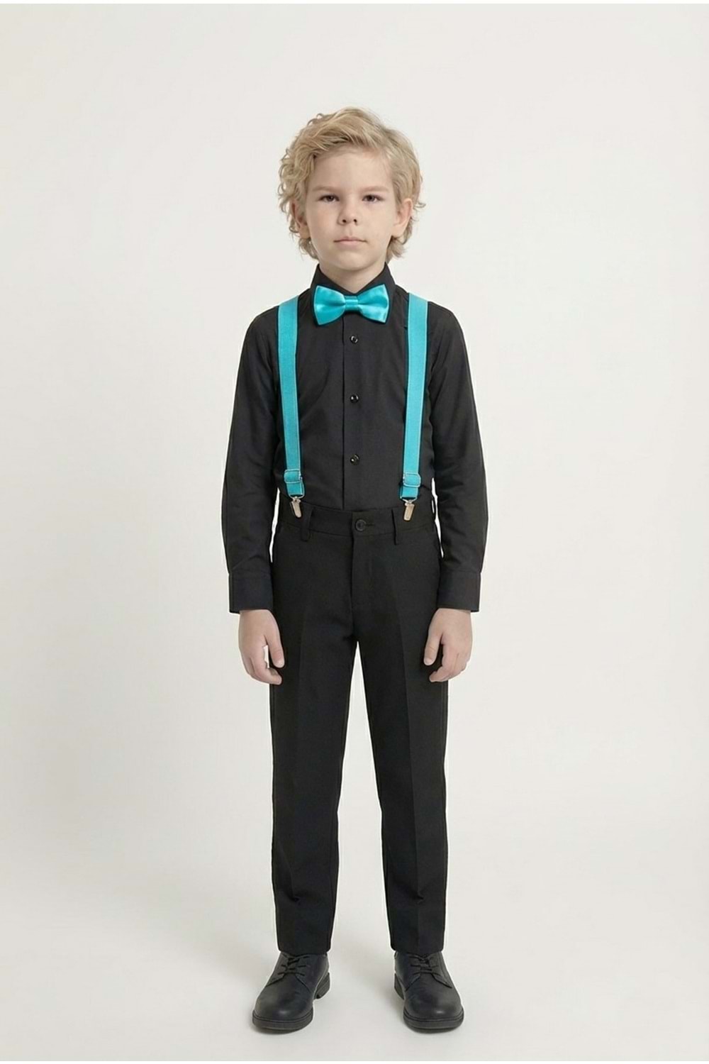 Renkli Gömlekli Erkek Çocuk Takım M00788