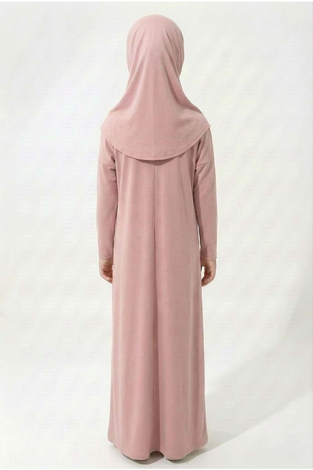 Pratik Başörtülü Kız Çocuk Namaz Elbisesi M00789