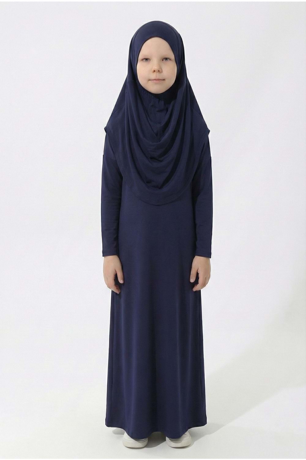 Pratik Başörtülü Kız Çocuk Namaz Elbisesi M00789
