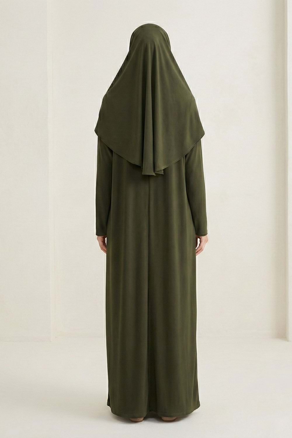 Pratik Başörtülü Kadın Namaz Elbisesi M00802