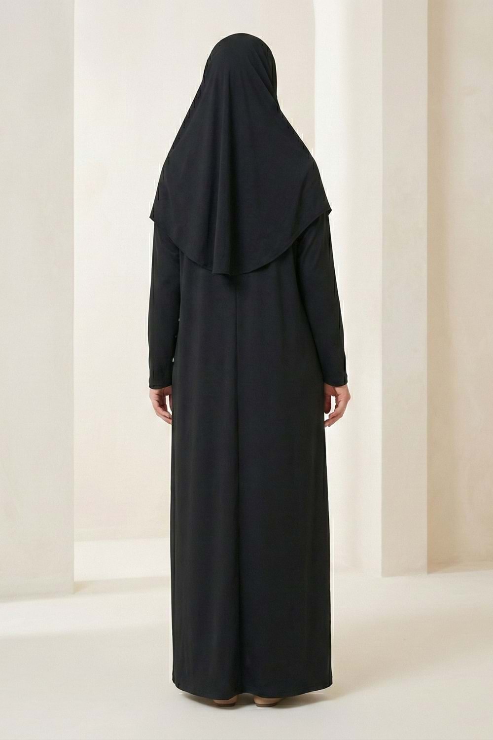 Pratik Başörtülü Kadın Namaz Elbisesi M00802