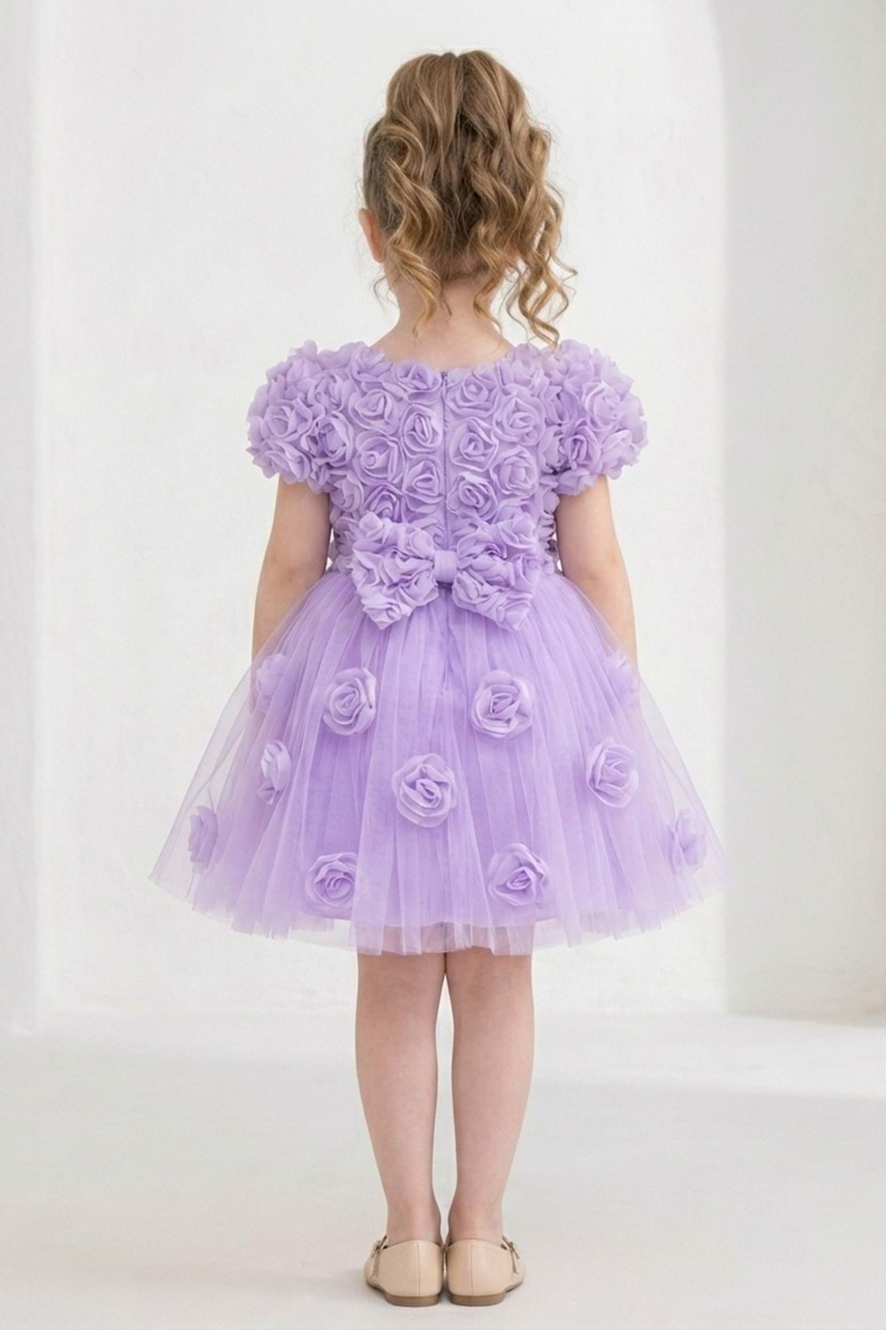 Rosali Lase Detay Kız Tütü Abiye Elbise M00803