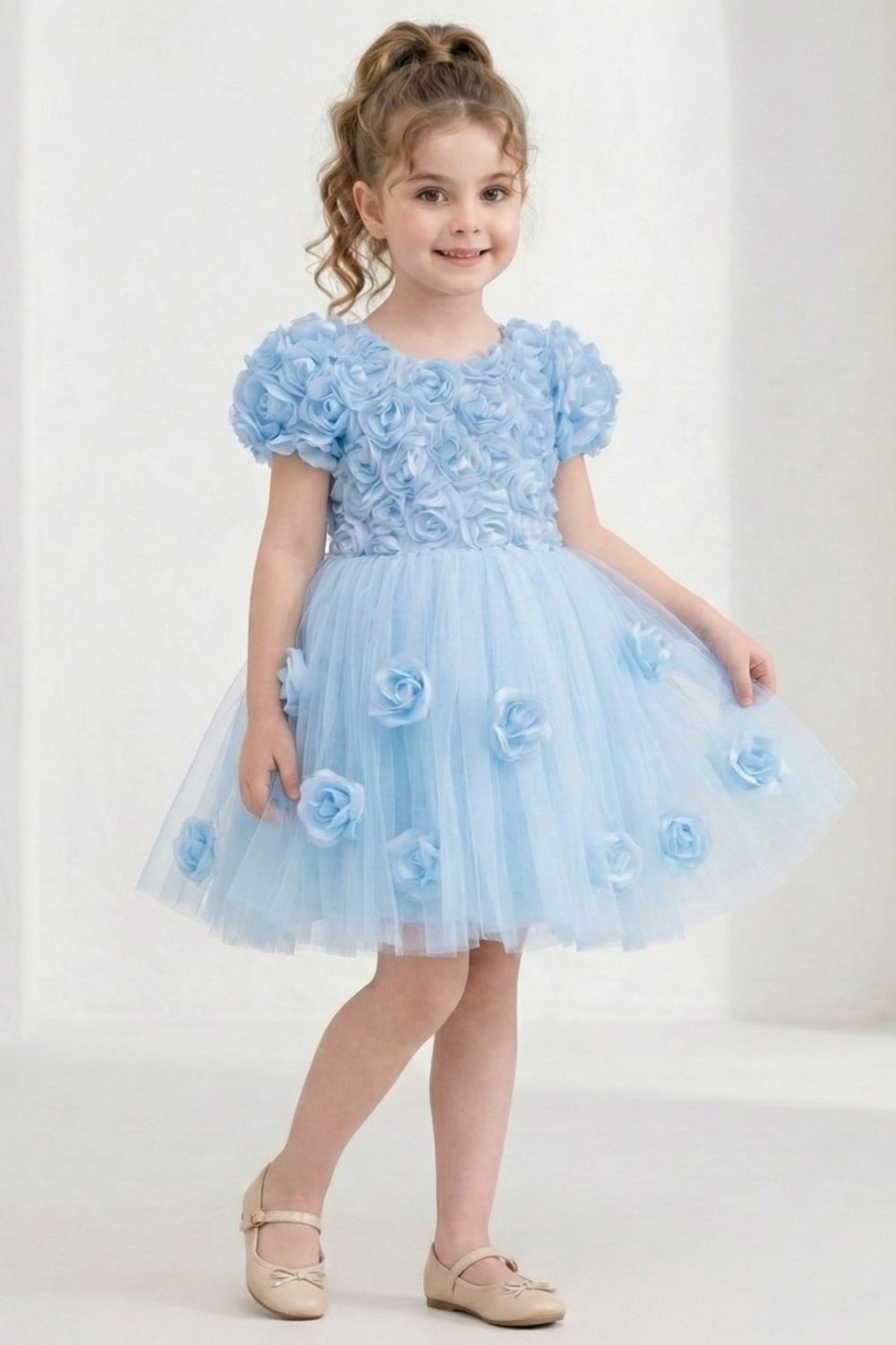 Rosali Lase Detay Kız Tütü Abiye Elbise M00803