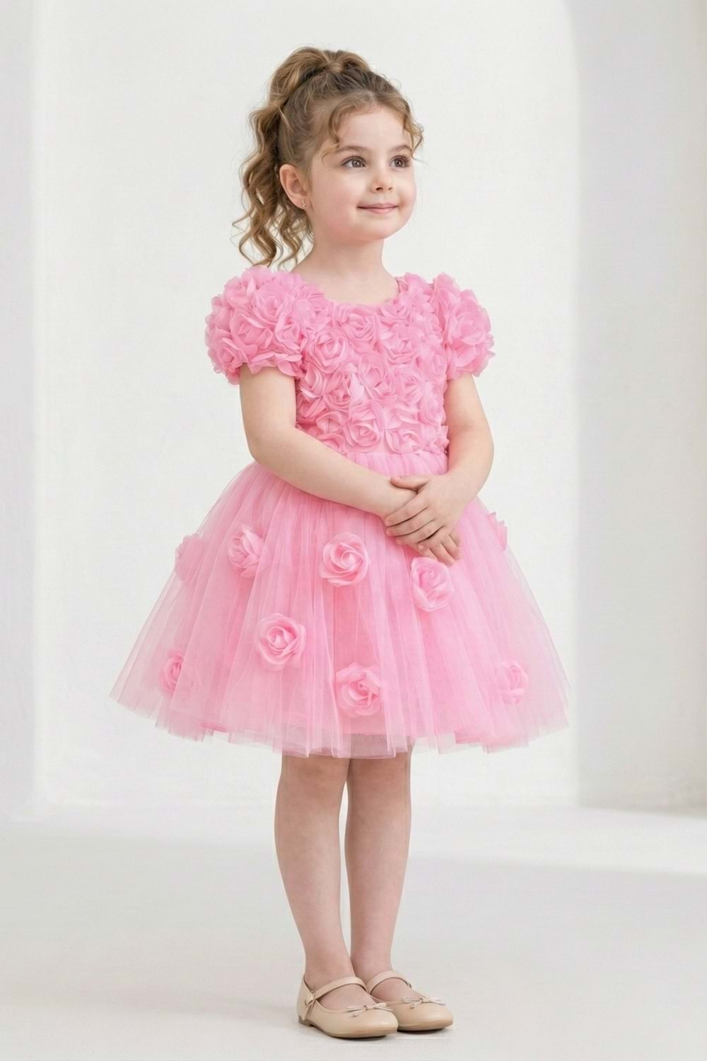 Rosali Lase Detay Kız Tütü Abiye Elbise M00803